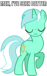 Size: 560x900 | Tagged: safe, artist:zomgmad, lyra heartstrings, g4, caption, image macro, reaction image