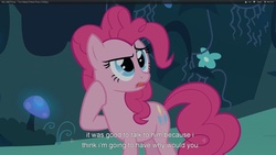 Size: 1920x1080 | Tagged: safe, screencap, pinkie pie, g4, too many pinkie pies, youtube caption