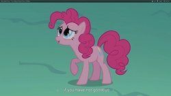 Size: 1920x1080 | Tagged: safe, screencap, pinkie pie, g4, my little pony: friendship is magic, too many pinkie pies, youtube caption