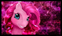 Size: 1280x741 | Tagged: dead source, safe, artist:lova-gardelius, pinkie pie, earth pony, pony, g4, too many pinkie pies, female, g3 faic, mare, pinkie's silly face, solo