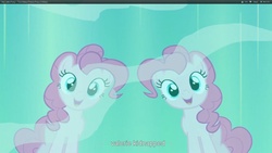 Size: 1920x1080 | Tagged: safe, screencap, pinkie pie, g4, too many pinkie pies, youtube caption