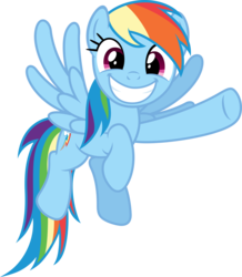 Size: 5000x5742 | Tagged: safe, artist:stabzor, rainbow dash, pony, too many pinkie pies, absurd resolution, female, looking at you, simple background, solo, transparent background, vector