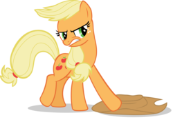 Size: 4172x3000 | Tagged: safe, artist:firestorm-can, applejack, earth pony, pony, g4, angry, female, high res, mare, simple background, solo, transparent background, vector