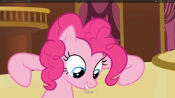 Size: 1920x1080 | Tagged: safe, screencap, pinkie pie, g4, my little pony: friendship is magic, too many pinkie pies, youtube caption