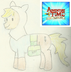Size: 900x923 | Tagged: dead source, safe, artist:kall6000, adventure time, crossover, finn the human, male, ponified