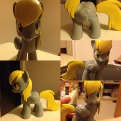 Size: 1000x1000 | Tagged: safe, artist:affanita, derpy hooves, pony, g4, brushable, customized toy, irl, photo, solo, toy