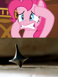 Size: 571x757 | Tagged: safe, edit, edited screencap, screencap, pinkie pie, earth pony, pony, g4, my little pony: friendship is magic, too many pinkie pies, female, inception, solo, top