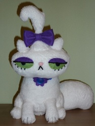 Size: 450x600 | Tagged: safe, artist:wickeddolls, opalescence, cat, g4, irl, pet, photo, plushie, solo