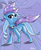 Size: 2700x3300 | Tagged: safe, artist:thefabledrarity, trixie, pony, unicorn, g4, cape, clothes, female, hat, looking sideways, mare, raised hoof, signature, solo, trixie's cape, trixie's hat, zoom layer