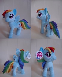 Size: 1014x1249 | Tagged: safe, artist:meganichan04, rainbow dash, pegasus, pony, g4, customized toy, female, irl, mare, merchandise, mod, photo, plushie, solo