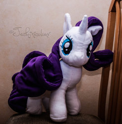 Size: 1024x1041 | Tagged: safe, artist:yuukon, rarity, pony, g4, irl, photo, plushie, solo