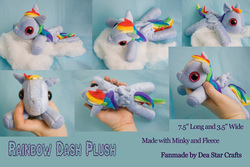 Size: 4272x2848 | Tagged: safe, artist:bluepaws21, rainbow dash, pegasus, pony, g4, advertisement, beanie (plushie), cloud, female, irl, mare, photo, plushie, solo