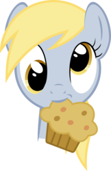 Size: 5000x7739 | Tagged: safe, artist:foxy-noxy, derpy hooves, pegasus, pony, g4, absurd resolution, female, mare, muffin, simple background, solo, transparent background, vector