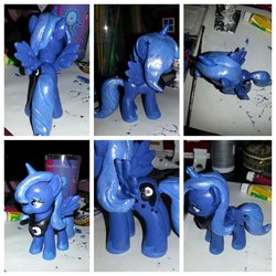 Size: 1024x1024 | Tagged: safe, artist:littlerock3dd, princess luna, pony, g4, brushable, customized toy, irl, photo, s1 luna, solo, toy