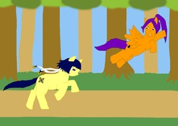 Size: 4961x3508 | Tagged: safe, artist:kittypetro, bleach (manga), ponified, shihouin yoruichi, soi fon