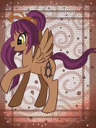 Size: 1200x1600 | Tagged: safe, artist:raptor007, pony, bleach (manga), ponified, shihouin yoruichi, solo