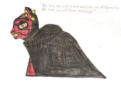 Size: 800x580 | Tagged: safe, artist:darthwill3, pony, zabrak, darth maul, ponified, sith, star wars