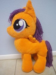 Size: 900x1200 | Tagged: safe, artist:charletothemagne, scootaloo, pony, g4, filly, irl, photo, plushie