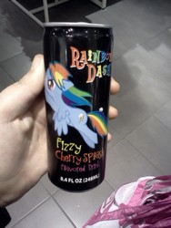 Size: 480x640 | Tagged: safe, rainbow dash, human, pony, g4, hand, irl, photo, soda