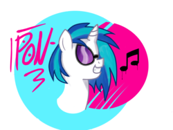 Size: 900x675 | Tagged: safe, artist:anon3mau5, dj pon-3, vinyl scratch, g4