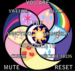 Size: 639x602 | Tagged: safe, sweetie belle, g4, destiny generator, meme, neckbeard, text