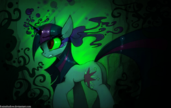 Size: 1196x757 | Tagged: safe, artist:foxinshadow, twilight sparkle, pony, g4, dark magic, female, solo, sombra eyes