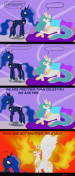 Size: 3500x8200 | Tagged: safe, artist:lucandreus, nightmare star, princess celestia, princess luna, g4, comic, prime celestia, ragelestia, ye olde butcherede englishe