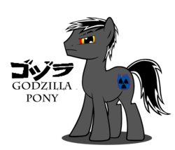 Size: 900x771 | Tagged: safe, artist:nightfurii, kaiju pony, godzilla, godzilla (series), japanese, ponified, simple background, transparent background, vector