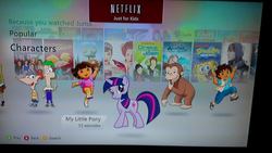 Size: 960x541 | Tagged: safe, twilight sparkle, g4, curious george, exploitable meme, juxtaposition, juxtaposition win, netflix, out of context