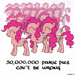 Size: 500x500 | Tagged: safe, artist:el-yeguero, pinkie pie, g4, too many pinkie pies, animated, clone, female, pinkie clone, pronking