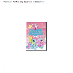 Size: 554x554 | Tagged: safe, pinkie pie (g3), rainbow dash (g3), twinkle wish, g3, g3.5, twinkle wish adventure, amazon.com, clothes, dvd, hat, looking at you, meta, nightcap, persistent monkey grip sculpture of yesteryear, scarf, wat