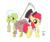 Size: 556x464 | Tagged: safe, artist:jeffmartinez, apple bloom, granny smith, earth pony, pony, g4, female, filly, hat, hourglass, mare, mouth hold, scythe, simple background, top hat, transparent background