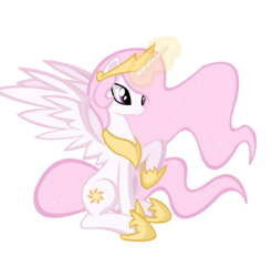 Size: 5000x5078 | Tagged: safe, artist:danmakuman, princess celestia, pony, g4, absurd resolution, cute, cutelestia, female, solo