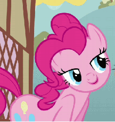 Size: 377x398 | Tagged: safe, screencap, pinkie pie, earth pony, pony, a friend in deed, g4, season 2, animated, beautiful, blinking, cropped, cute, female, gif, loop, mare, solo, talking