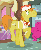 Size: 448x540 | Tagged: safe, screencap, carrot cake, pinkie pie, pound cake, earth pony, pony, baby cakes, g4, season 2, animated, cropped, gif, male, prancing, solo focus, stallion, sweatdrop, trotting, trotting in place