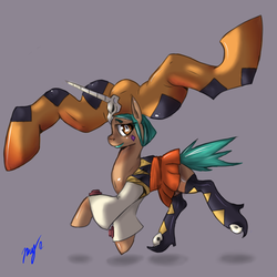 Size: 1200x1200 | Tagged: safe, artist:damaximos, artist:maximos, pony, cerebella, ponified, simple background, skullgirls, solo, vice-versa