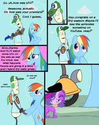 Size: 2538x3183 | Tagged: safe, artist:abigail m., rainbow dash, g4, crossover, littlest pet shop, ogo, robot and monster, zoe trent