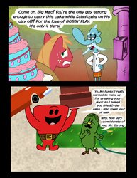 Size: 2550x3303 | Tagged: safe, artist:cartuneslover16, big macintosh, earth pony, pony, g4, chowder, crossover, male, mr. fussy, mr. men, mr. strong, mung daal, stallion