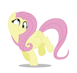 Size: 424x406 | Tagged: safe, artist:korikian, fluttershy, pegasus, pony, g4, derp, female, mare, simple background, solo, transparent background, vector