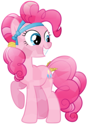 Size: 7126x10000 | Tagged: safe, artist:pirill, pinkie pie, earth pony, pony, g4, absurd resolution, crystal makeover, crystallized, female, simple background, solo, transparent background, vector