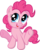 Size: 3500x4335 | Tagged: safe, artist:aleximusprime, artist:atmospark, pinkie pie, earth pony, pony, g4, chibi, female, simple background, solo, transparent background, vector