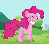 Size: 500x451 | Tagged: safe, screencap, pinkie pie, earth pony, pony, g4, season 3, too many pinkie pies, animated, cropped, female, smiling, solo
