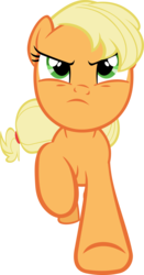 Size: 3141x6000 | Tagged: safe, artist:sairoch, applejack, earth pony, pony, g4, the last roundup, female, mare, running, simple background, solo, transparent background, vector