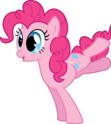 Size: 3585x4000 | Tagged: safe, artist:thorinair, pinkie pie, earth pony, pony, g4, my little pony: friendship is magic, too many pinkie pies, female, simple background, solo, transparent background, vector