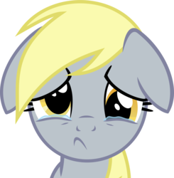 Size: 6952x7085 | Tagged: safe, artist:emedina13, derpy hooves, pegasus, pony, g4, absurd resolution, crying, female, mare, sad, simple background, solo, transparent background, vector