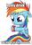 Size: 323x450 | Tagged: safe, rainbow dash, g4, filly, grimcute, image macro, juice box, simple background, sitting, solo