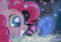 Size: 1920x1322 | Tagged: safe, artist:onlygreentea, pinkie pie, g4, mushroom