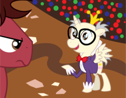 Size: 1600x1248 | Tagged: safe, artist:alisonwonderland1951, alicorn, pony, glasses, king candy, ponified, sugar rush, wreck-it ralph