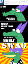 Size: 800x1806 | Tagged: dead source, safe, artist:askcrackle, crackle, dragon, g4, ask, comic, swag, tumblr