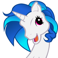 Size: 3028x3000 | Tagged: safe, artist:fundz64, dj pon-3, vinyl scratch, pony, unicorn, g3, g4, female, g3 faic, horn, mare, open mouth, simple background, solo, transparent background, vector